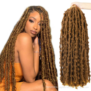 Wholesale Butterfly Locs Hair Crotchet Hair Spring Twisted Pre Looped Goddess Locs Long Butterfly Locs
